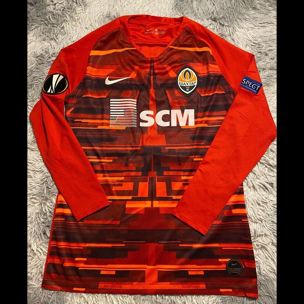 SHAKHTAR DONETSK 2020/21 Match ISSUE/Worn JERSEY TRUBIN 81 EUROPE LEAGUE Ukraine